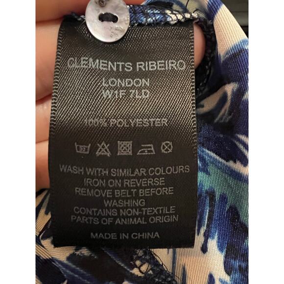 Clements Ribiero Portobello Floral Shirt Dress Casual Button down M Preppy - Picture 7 of 7